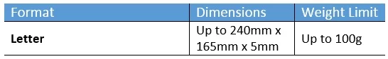 Business Mail Letter Prices 2019